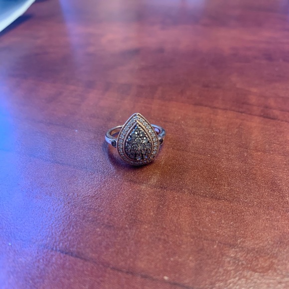 Engagement Ring - Chocolate diamonds - Picture 2 of 6